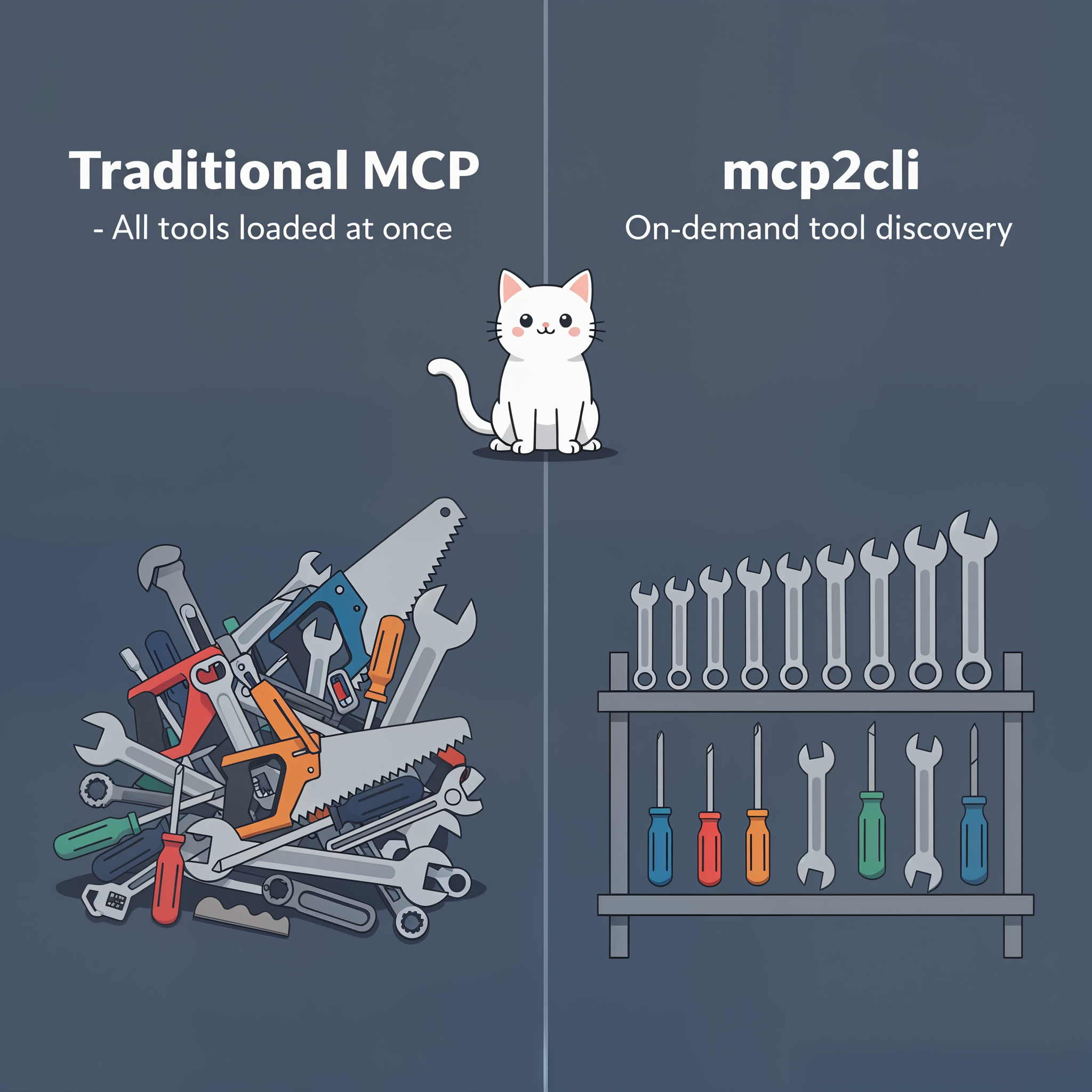 mcp2cli 是什麼？跟 Hermes Skills 差別在哪裡喵 🐾